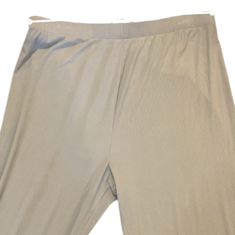 Skims ribbed lounge pants loose fit drawstring waist oatmeal XL - Picture 3 of 6
